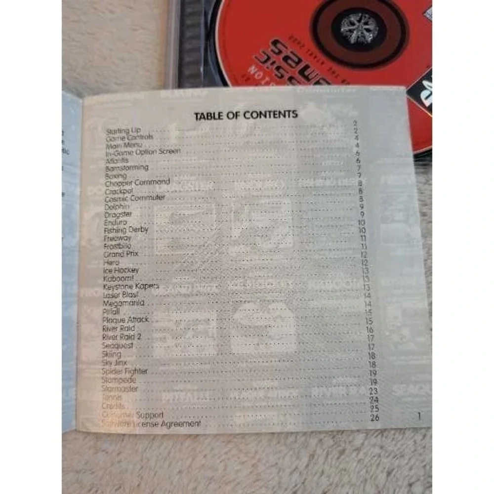 Activision Classics 30 Games Atari 2600 Collection Playstation PS1 Disc Manual‎